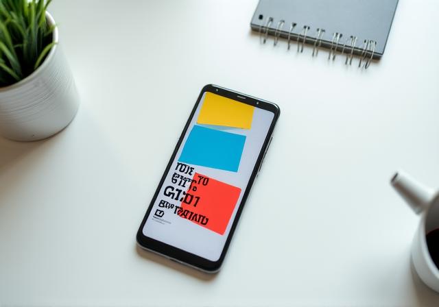 Minimalistisches UI Design inspiriert durch Bauhaus Farbschemata